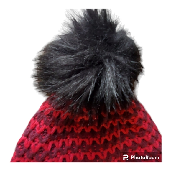 Obermeyer faux fur pom beanie hat pink - Picture 2 of 8
